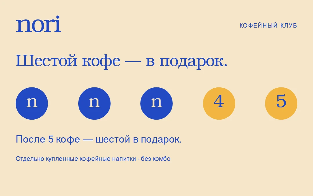 Кофейный клуб / бонусная карта